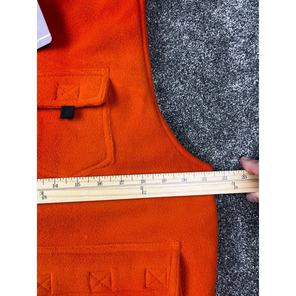 JC Penney Vest Mens Large Vintage 1985 Reversible Hunting Jacket Orange and Blue